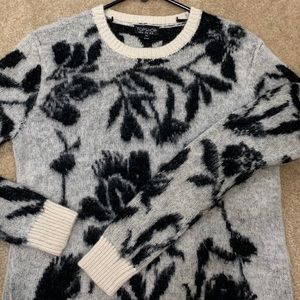 Topshop black & white/cream sweater